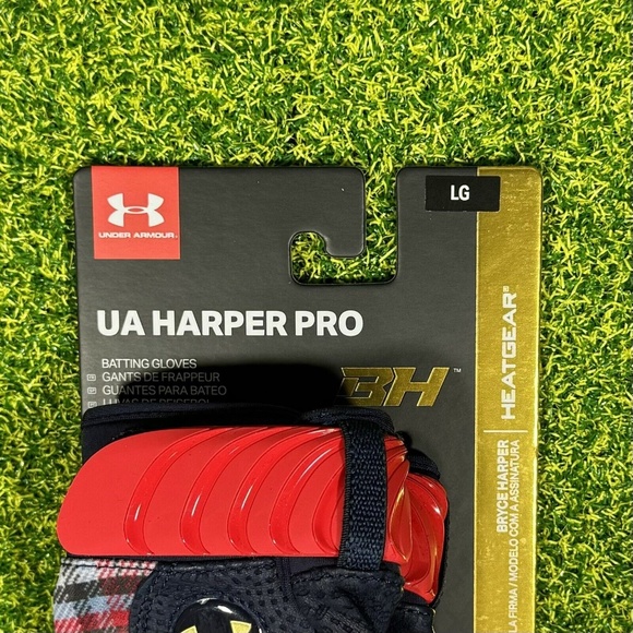 Under Armour Bryce Harper Pro Size Large Batting Gloves USA Limited Edition - Picture 3 of 5